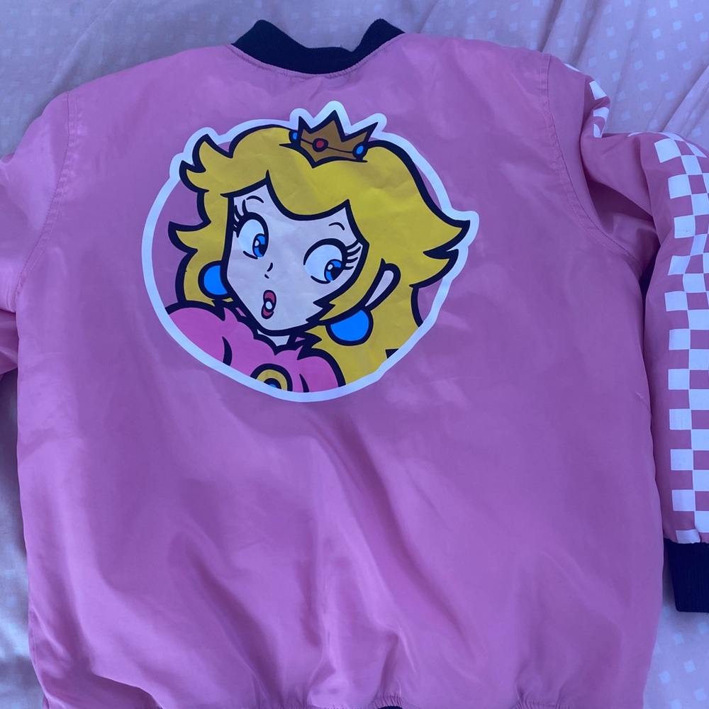 Super Mario Team peach bomber jacket